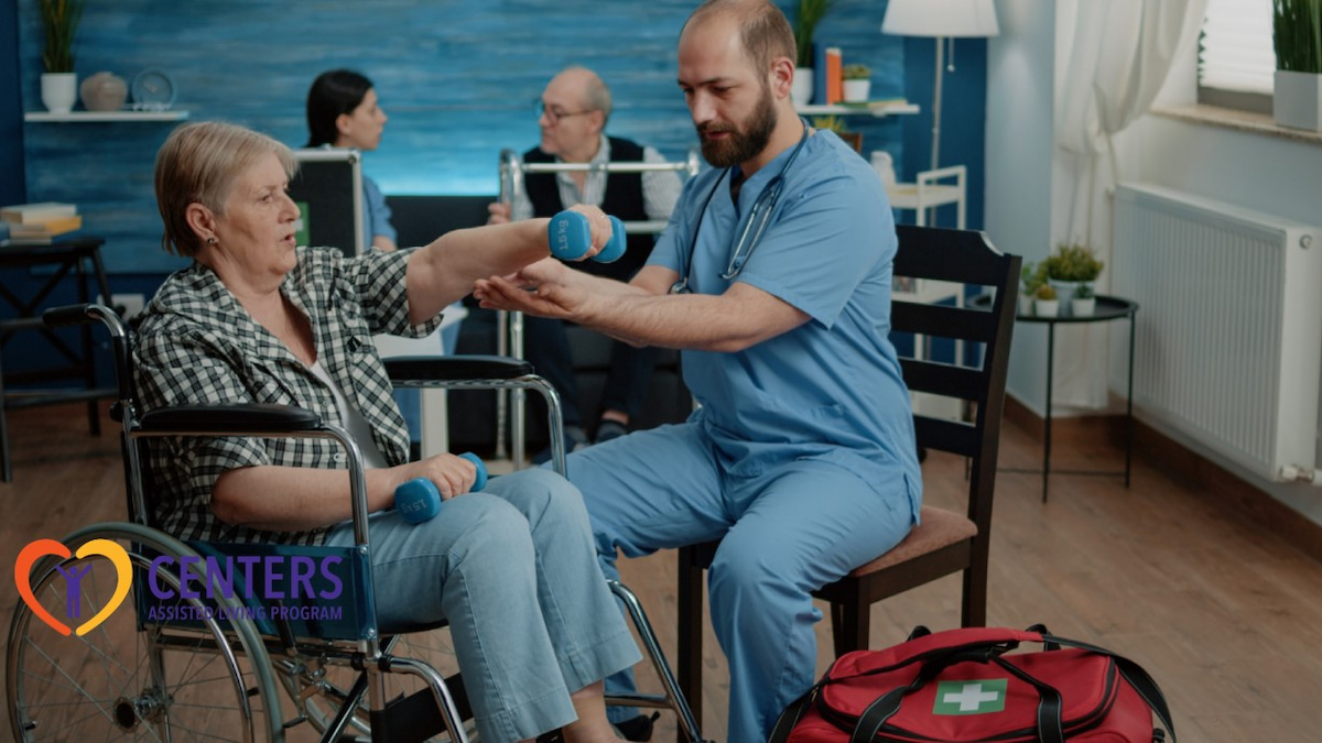 How Trained Staff Prevent Health Emergencies in Care Homes 1 a staff member treating an elderly women
