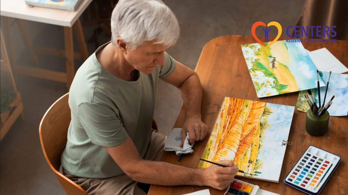 Arts & Crafts Events That Boost Senior Creativity 2 elderly man painting