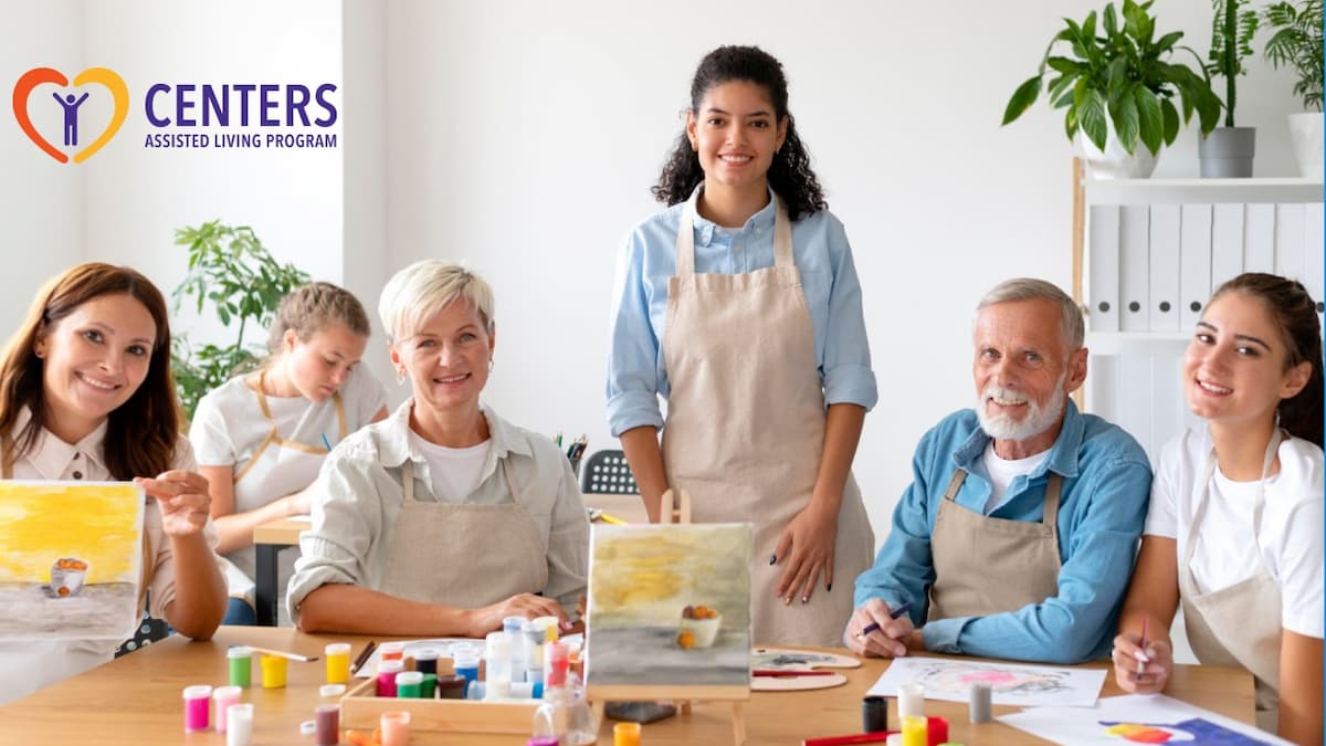 Arts & Crafts Events That Boost Senior Creativity 3 A group of elderly people painting