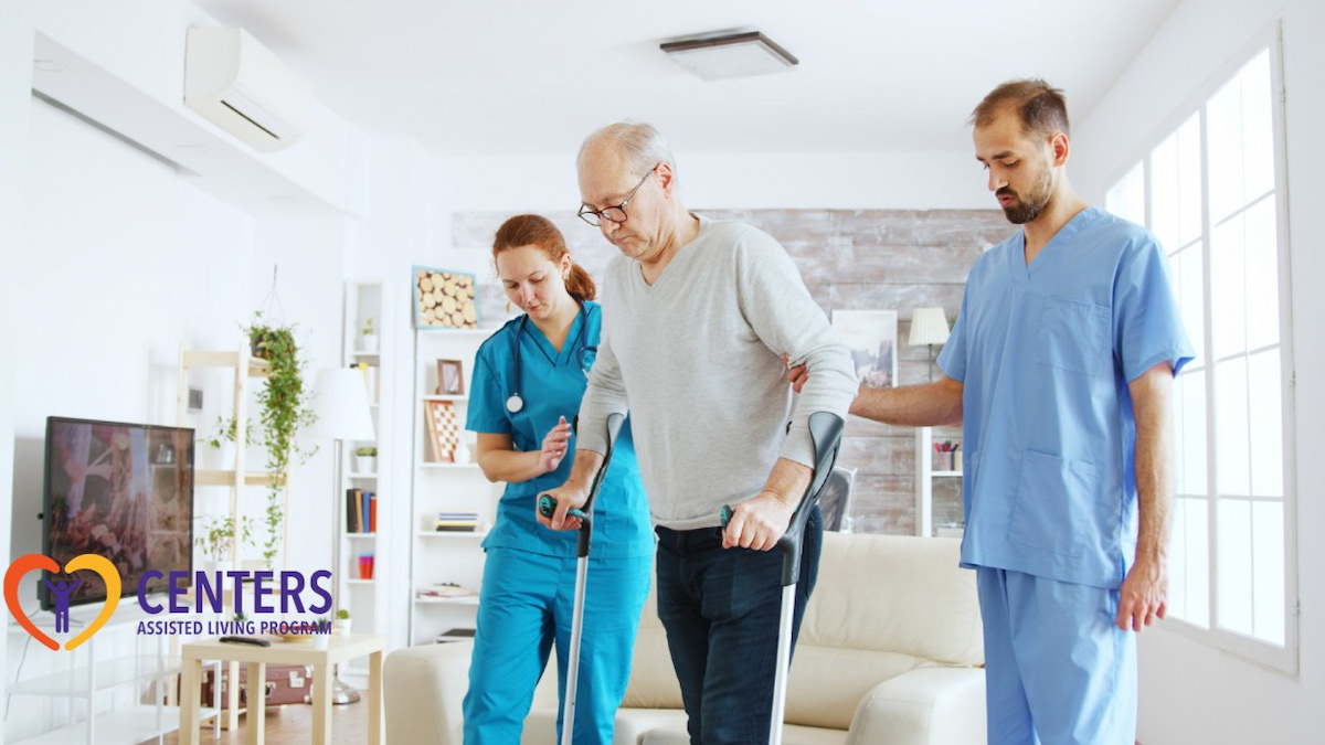 How Trained Staff Prevent Health Emergencies in Care Homes 3 A man in crutches