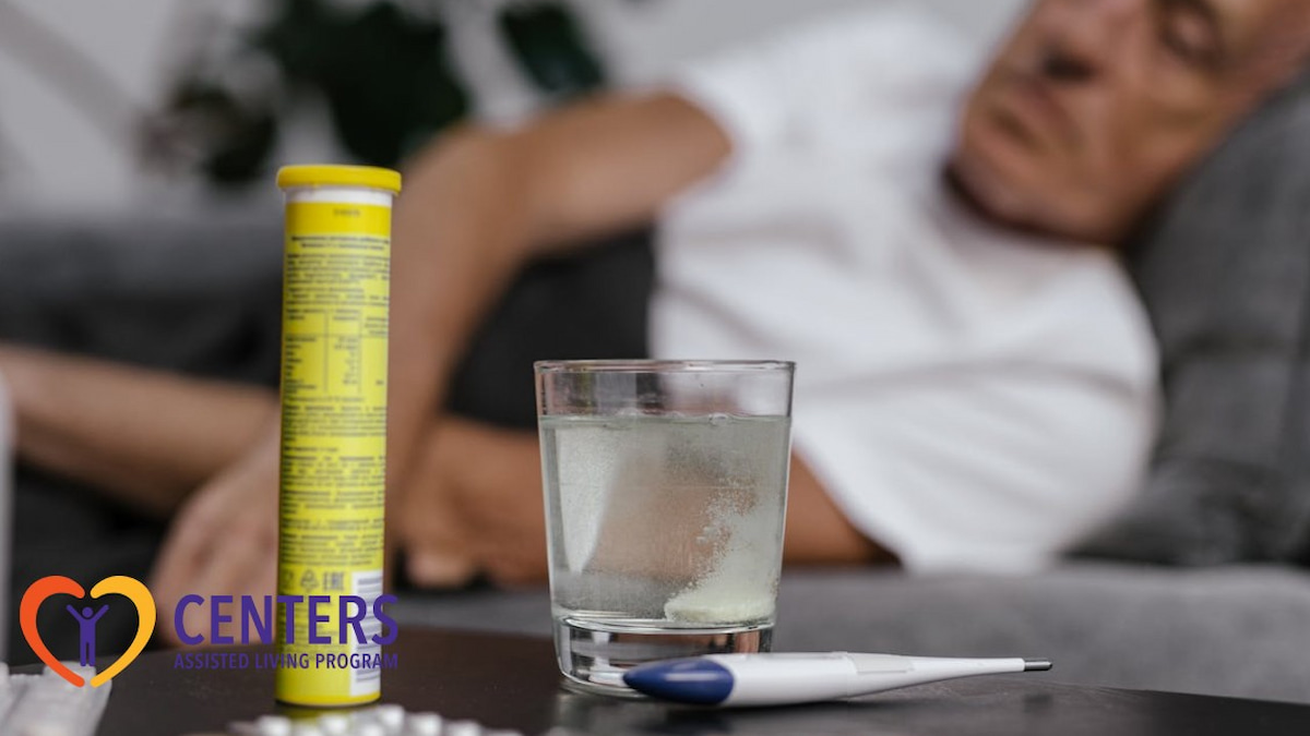 a glass of water and a thermometer